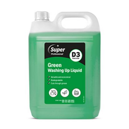 Picture of Super Professional Green WashingUp Liquid 5lt D3x1